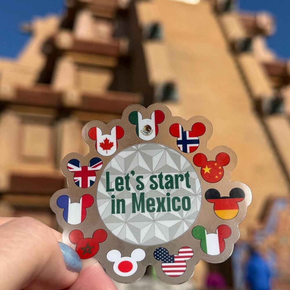 World Showcase - Mexico, Canada, and France | Epcot-Inspired Travel Stickers